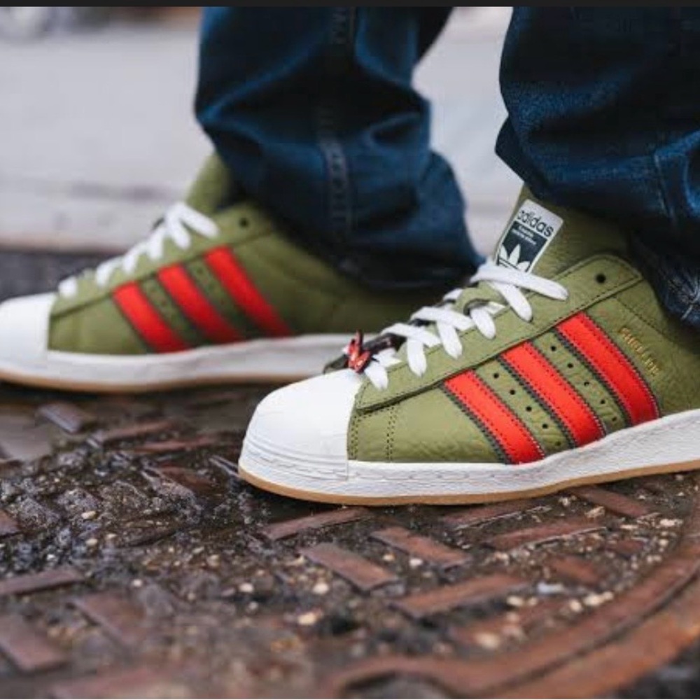 ADIDAS Men’s Shelltoe TMNT teenage mutant ninja turtles NEW in box